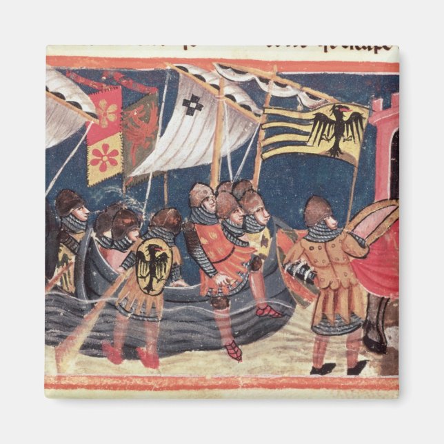 Julius Caesar landar i England Magnet (Framsidan)