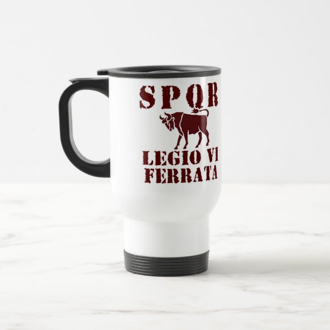 Julius Caesar mugg för 6eFerrata romersk legion (Vänster)