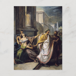 Julius Caesar på väg till senaten Vykort
