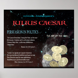 Julius Caesar Persuasion i Politik Poster