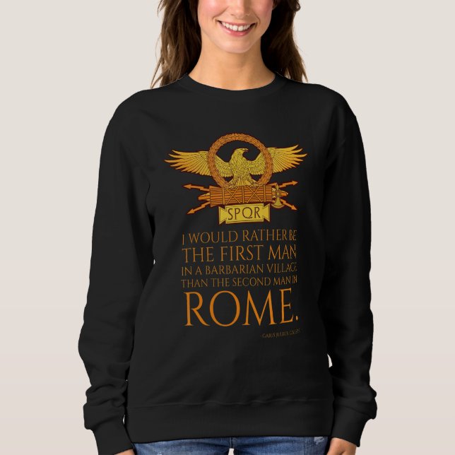 Julius Caesar Quote Roman Eagle Ancient Roman T Shirt (Framsida)