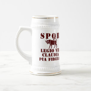 Julius Caesar romersk legion dekorativa Stein för Sejdel