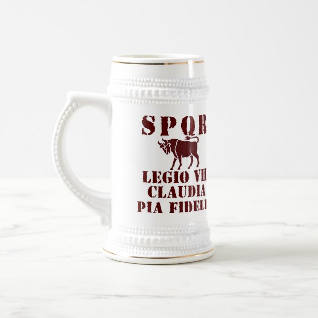 Julius Caesar romersk legion dekorativa Stein för Sejdel (Vänster)