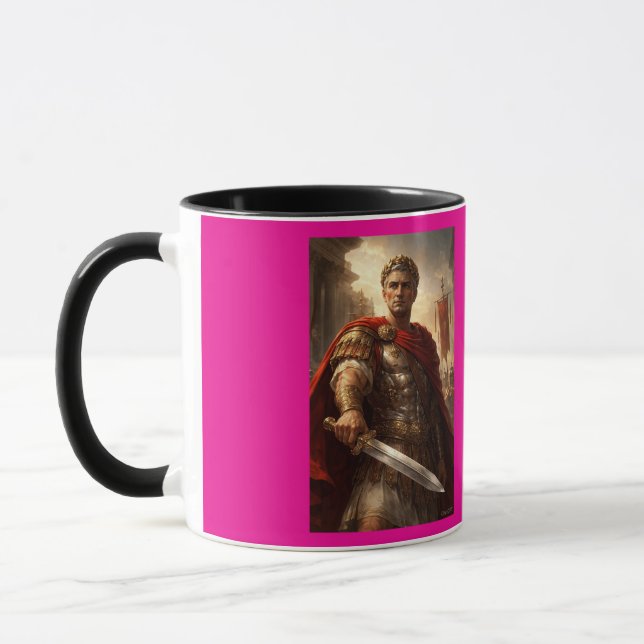 Julius Caesar rosa Mugg (Vänster)