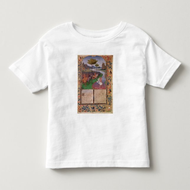 Julius Caesar som korsar Rubiconen, c.1470 T-shirt (Framsida)