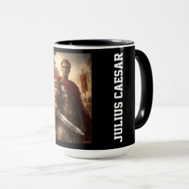 Julius Caesar svart Mugg