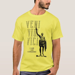 Julius Caesar Veni Vidi Vici Manar Gult Modern T Shirt