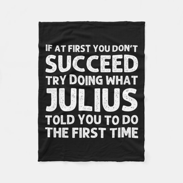 Julius Gift Name D Birthday Funny Chris  Fleecefilt (Framsidan)