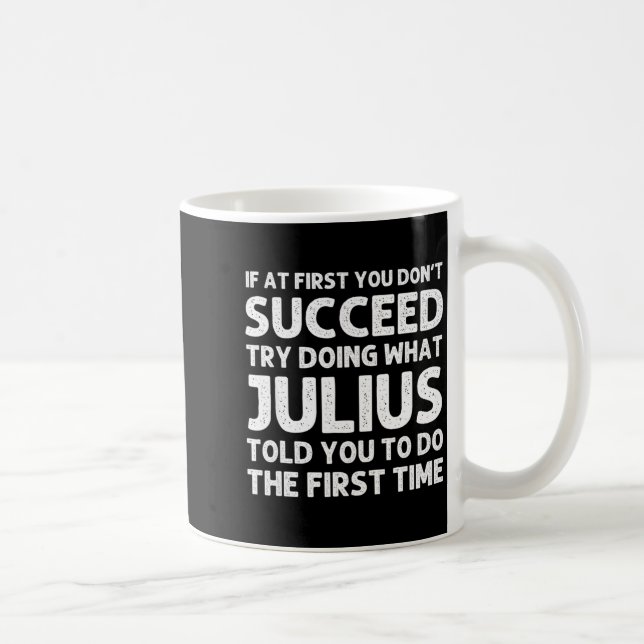 Julius Gift Name D Birthday Funny Chris  Kaffemugg (Höger)
