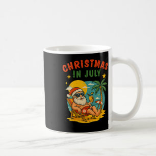 Julixmas Jul Santa Sommar Jul i juli Strand  Kaffemugg