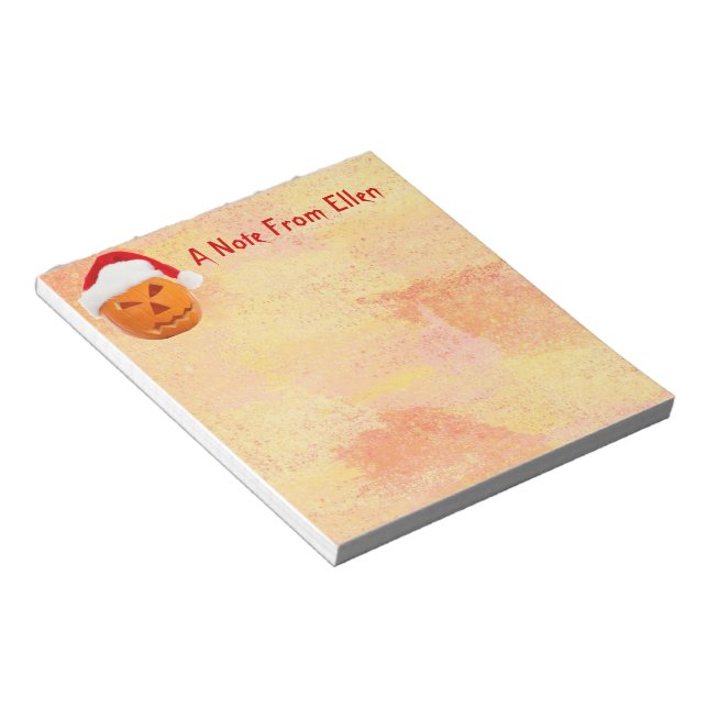 JulJack-O-Lantern Anteckningsblock (Vinklad)