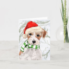 JulJacken Russell och Botaniskt Gräs Helgkort