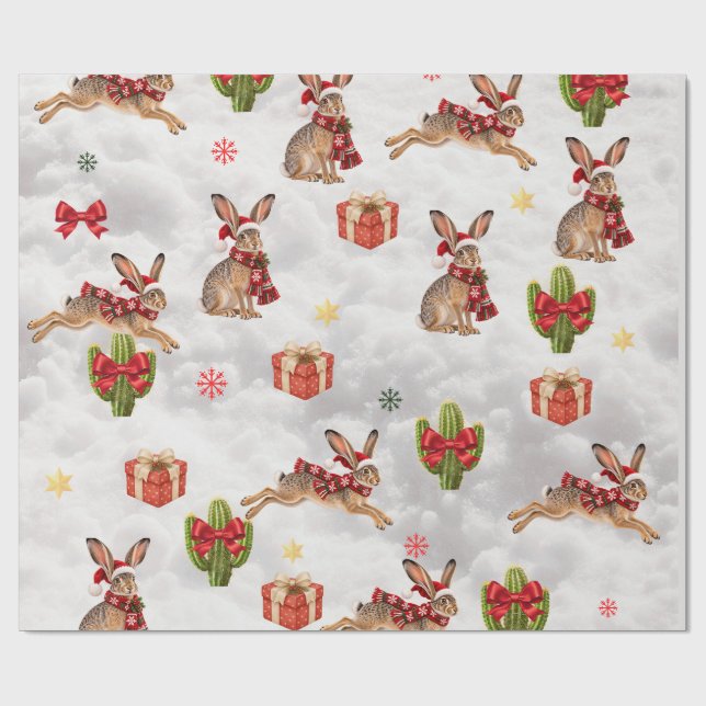 Juljackrabbar Inpackningspapper Presentpapper (Platt)