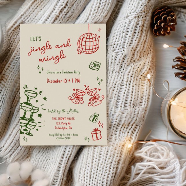 Juljasjingle och marmelad party meddelande (Skapare uppladdad)