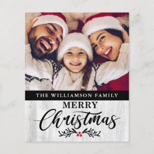 Juljokort för julgransfamiljen flygblad