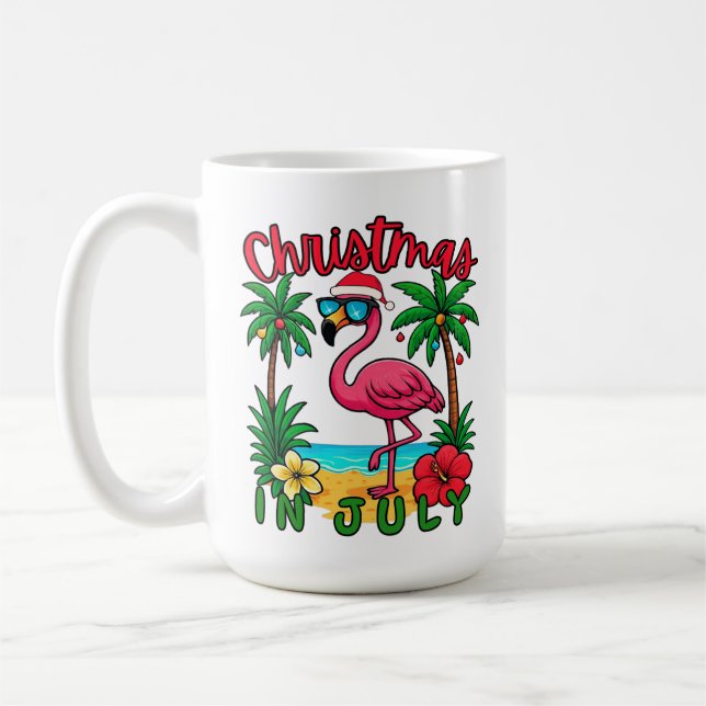 Juljul firande Flamingo Kaffemugg (Vänster)