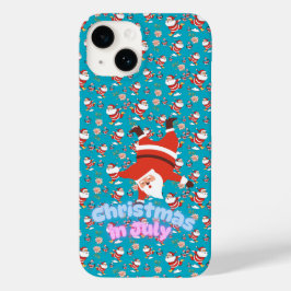 Juljul firande rolig Santa-mönster telefonfodral