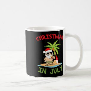 Juljul firande Rolig T Shirt Santa Svans Hawaiia Kaffemugg