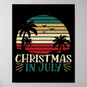 Juljul firande Roligt Sommarlov Tropisk G Poster