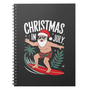 Juljul firande Roligt Surfande Tomte Semester Anteckningsbok