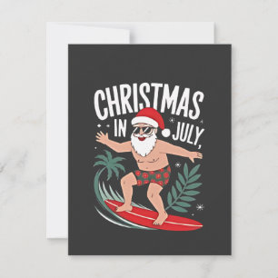 Juljul firande Roligt Surfande Tomte Semester Anteckningskort