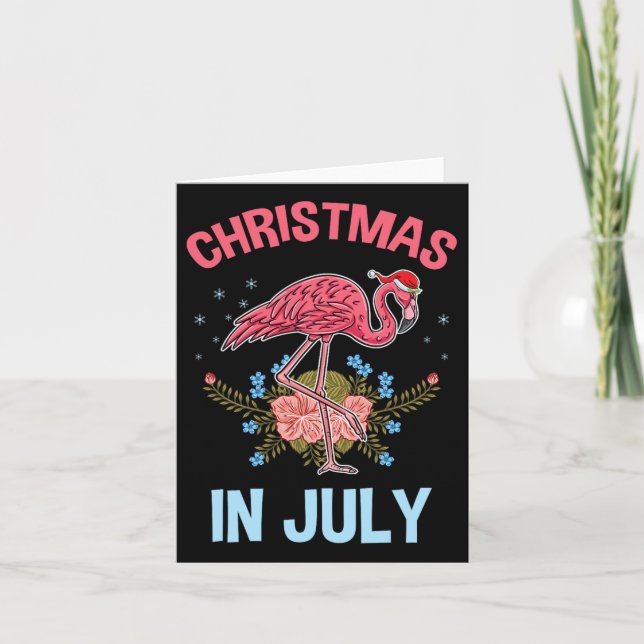 Juljul Flamingo  Kort (Framsida)