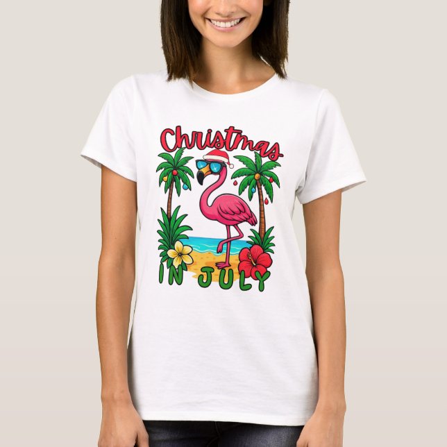 Juljul Flamingo T Shirt (Framsida)