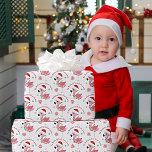 juljul för Cute Flamingo Child Namn Kärlek Presentpapper<br><div class="desc">Cute Flamingo Child Namn Kärlek jultomten. Lägg av med en mönster av flamingo i en Santa Hat och ditt barns namn från tomten som kröns ovanför. Anpassa texten enkelt.</div>
