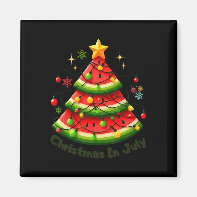 Juljul Funny Watermelon Julen Sommar Magnet (Framsidan)