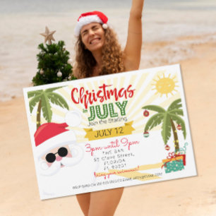 Juljul-inbjudan, rolig sommarfest inbjudningar