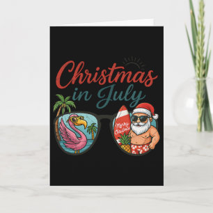 Juljul Santa Flamingo Sommar Singlar Kort