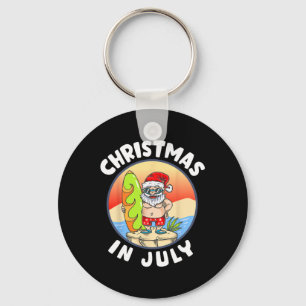 Juljul Santa Sommar Strand Jul Nyckelring