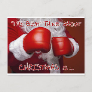 Juljuldagen Julafton Funny Humor Boxing Day Helg Vykort