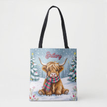 Juljulen för Cute Whimsisical Highland Cow Personl