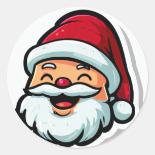 Juljulens roligt runt klistermärke