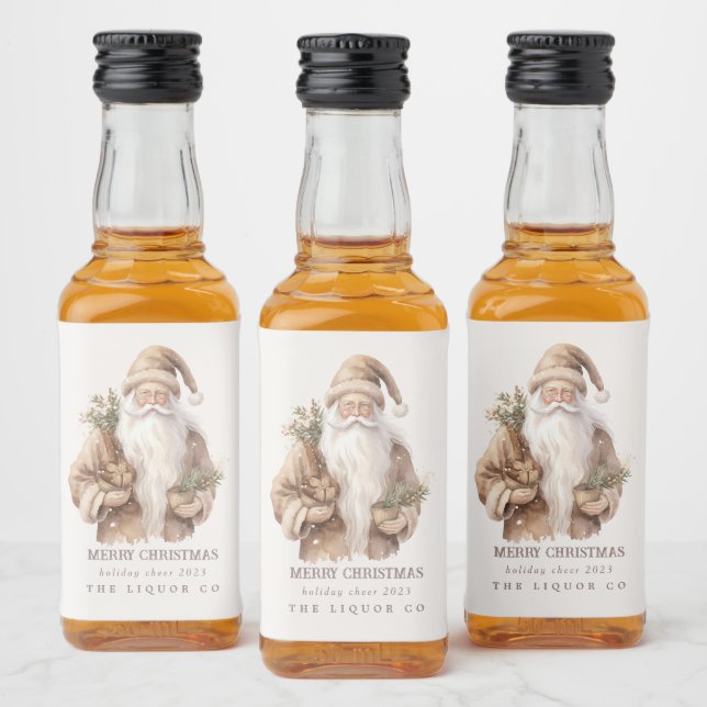 Juljulfavoriter Mini Liquor Flaska-etiketter Spritflaskor Etikett (Flaskor)