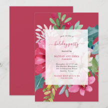 JulJulfest Vibrant Watercolor Blommigt
