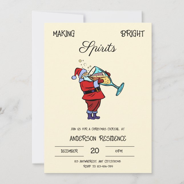 Juljulinbjudan Inbjudningar (Framsida)