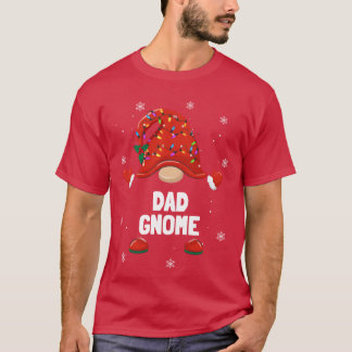 Juljulklapp Gnome Pappa Gnome-familjen T Shirt