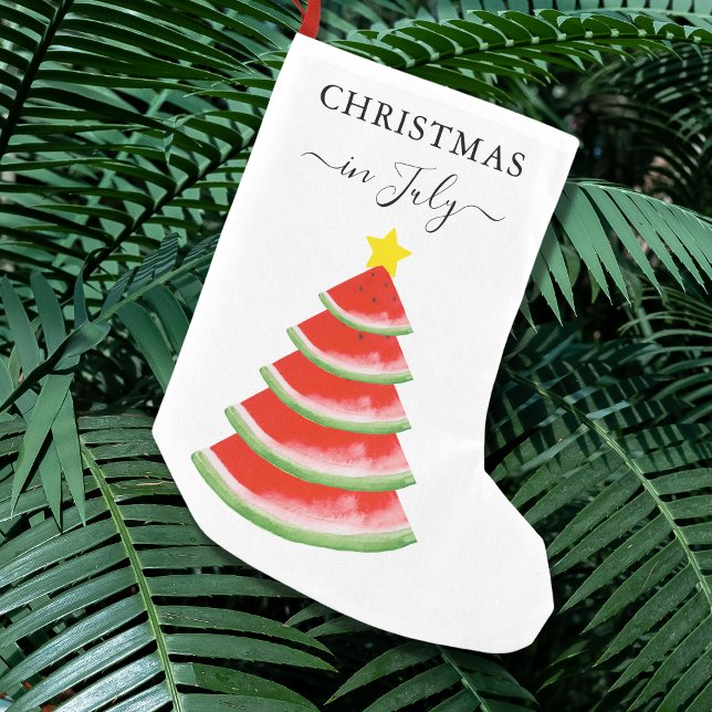 Juljulklapp i form av vattenmelon liten julstrumpa (Skapare uppladdad)