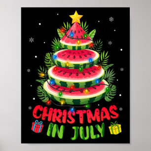 Juljulklappar Tröjor Vattenmelon Träd Strand Somma Poster