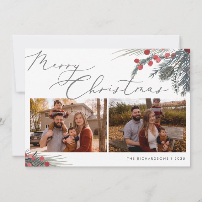 Juljulkort - fotboll julkort (Framsida)