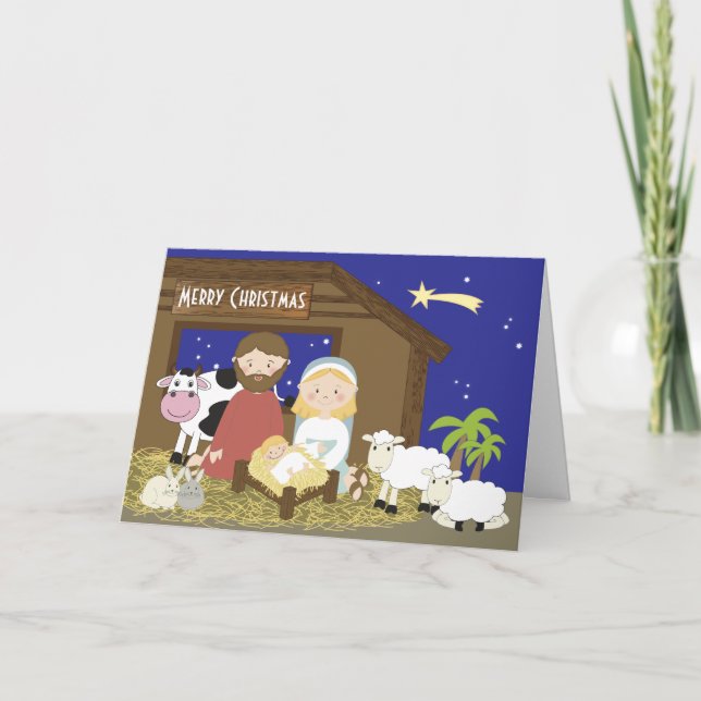 Juljulkrubba Helgkort (Framsida)