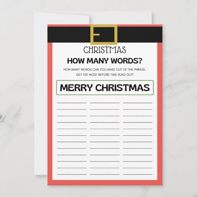 Juljulspel - inte redigerbart - inbjudningar (Framsida)