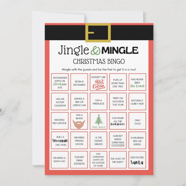 Juljulspel - inte redigerbart - inbjudningar (Framsida)