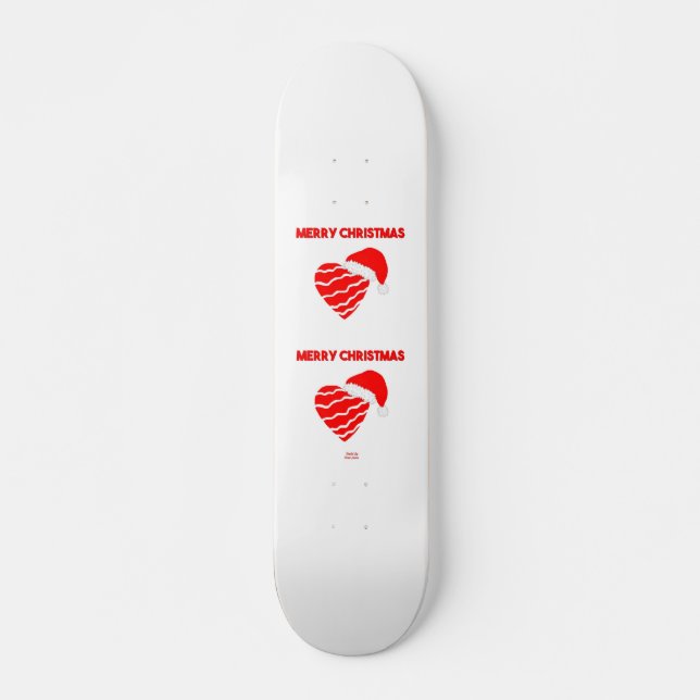 Juljultomt Heart Skateboard (Framsida)