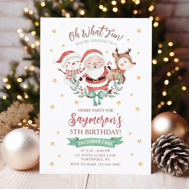Juljultomte, helgdagsinbjudan inbjudningar (Skapare uppladdad)