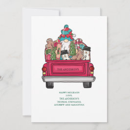 Juljultomten Cookie Lastbil jul Julkort