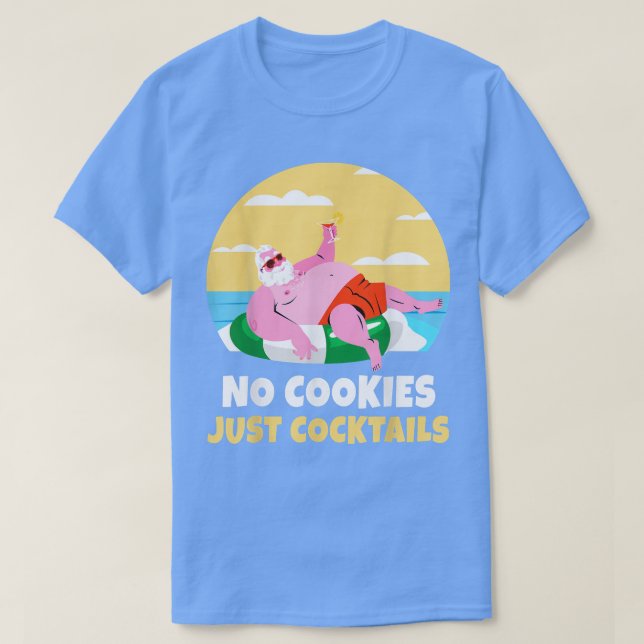 Juljultomten i juli Julafton Cocktail Beach T Shirt (Design framsida)