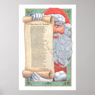 Juljultomtentryck Poster